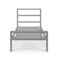 Soto Metal Frame Bed - Grey - Sizes Available
