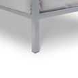 Soto Metal Frame Bed - Grey - Sizes Available