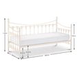 Versailles Metal Frame Daybed - White
