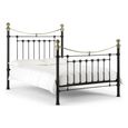 Victoria Metal Frame Bed - Black - Sizes Available