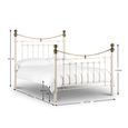 Victoria Metal Frame Bed - White - Sizes Available