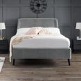 Frida Bed - Grey Fabric - Sizes Available