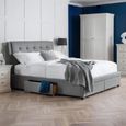 Fullerton Storage Bed - Grey Fabric - Sizes Available