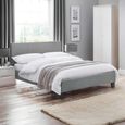 Rialto Bed - Grey Fabric - Sizes Available
