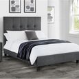 Sorrento Bed - Grey Fabric - Sizes Available