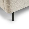Eden Bed - Ivory Boucle Fabric - Sizes Available