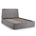 Frida Ottoman Storage Bed - Grey Fabric - Sizes Available