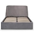 Frida Ottoman Storage Bed - Grey Fabric - Sizes Available