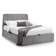 Frida Ottoman Storage Bed - Grey Fabric - Sizes Available