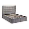 Gatsby Ottoman Storage Bed - Light Grey Fabric - Sizes Available