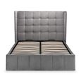 Gatsby Ottoman Storage Bed - Light Grey Fabric - Sizes Available