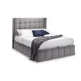 Gatsby Ottoman Storage Bed - Light Grey Fabric - Sizes Available