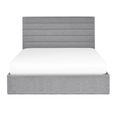 Merida Ottoman Storage Bed - Grey Fabric - Sizes Available