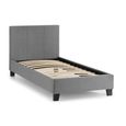 Rialto Bed - Grey Fabric - Sizes Available