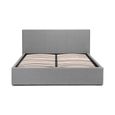 Rialto Ottoman Storage Bed - Grey Fabric - Sizes Available