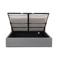 Rialto Ottoman Storage Bed - Grey Fabric - Sizes Available