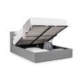 Rialto Ottoman Storage Bed - Grey Fabric - Sizes Available