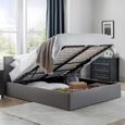 Rialto Ottoman Storage Bed - Grey Fabric - Sizes Available