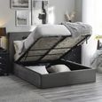 Shoreditch Ottoman Storage Bed - Grey Fabric - Sizes Available
