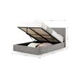 Shoreditch Ottoman Storage Bed - Grey Fabric - Sizes Available