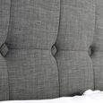 Sorrento Bed - Grey Fabric - Sizes Available