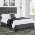 Sorrento Bed - Grey Fabric - Sizes Available