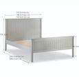 Maine Panel Bed - Grey - Sizes Available