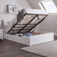 Maine Ottoman Storage Bed - White - Sizes Available