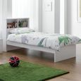 Manhattan Bookcase Bed - White Gloss
