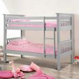 Barcelona Slatted Bunk Bed - Grey