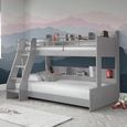 Domino Triple Sleeper Bed - Grey