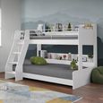 Domino Triple Sleeper Bed - White