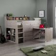Jupiter Midsleeper Bed - Grey Oak Effect