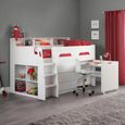 Jupiter Midsleeper Bed - White