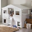 Acorn Treehouse Storage Midsleeper Bed - White