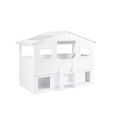 Acorn Treehouse Storage Midsleeper Bed - White