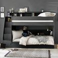 Camelot Staircase Bunk Bed - Dark Grey