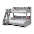 Domino Triple Sleeper Bed - Grey