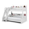 Domino Triple Sleeper Bed - White