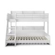 Domino Triple Sleeper Bed - White