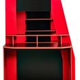 Eagle Gaming Highsleeper Bunk Bed - Black and Red