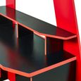 Eagle Gaming Highsleeper Bunk Bed - Black and Red