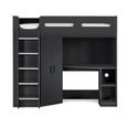 Hercules Highsleeper Bed - Black