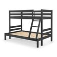 Merlin Triple Sleeper Bunk Bed - Dark Grey