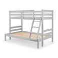 Merlin Triple Sleeper Bunk Bed - Grey