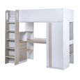 Ocean Highsleeper Bed - White