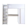 Ocean Highsleeper Bed - White