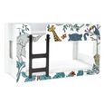 Safari Novelty Bunk Bed - White