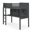 Titan Highsleeper Bed - Dark Grey
