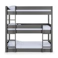 Trio Bunk Bed - 3 Level - Dark Grey